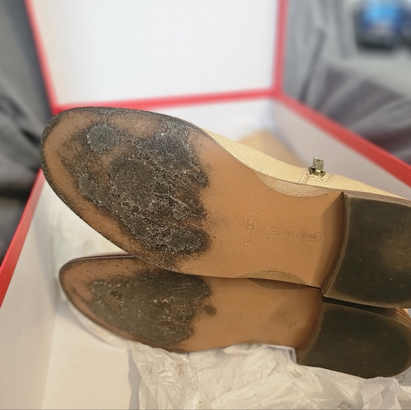 Coach Elm Calf Black Leather Boots, Size 10M - Picture 3 of 7